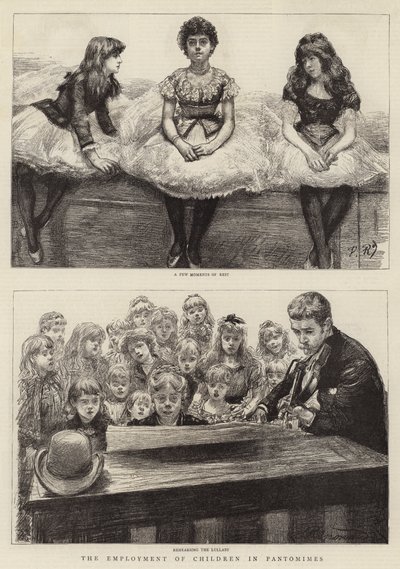 Beskæftigelsen af børn i Pantomimes af Charles Paul Renouard